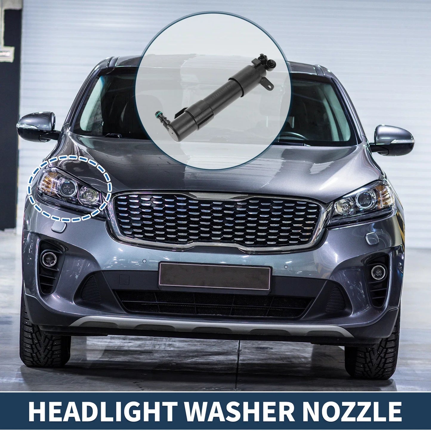 Front Passenger Headlight Washer Nozzle for Mercedes-Benz E550 (2007-2009)