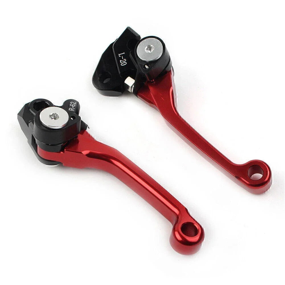 Red Brake Clutch Levers for Suzuki RMZ450 (2005-2022)