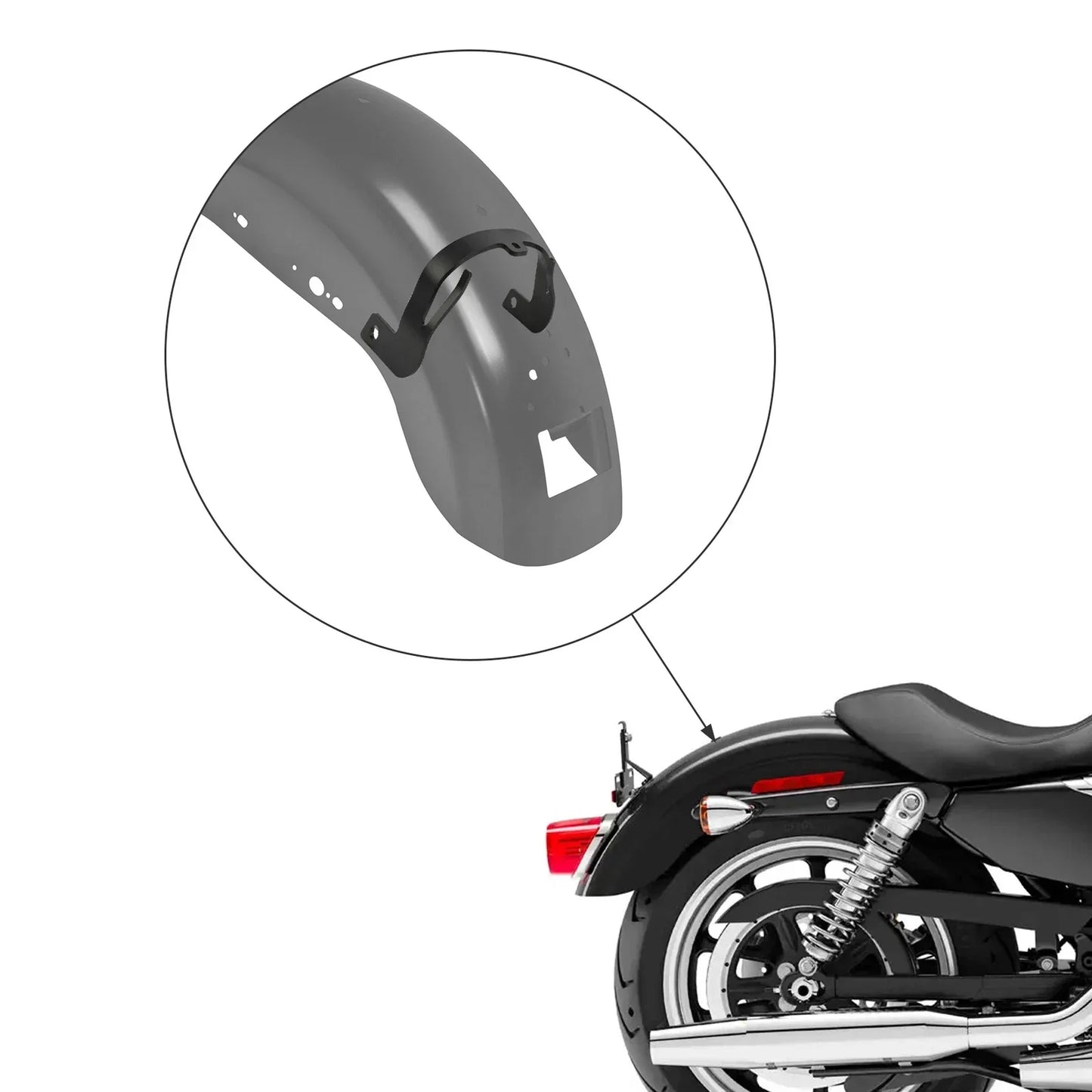 Rear Fender Inner Support Bracket Brace for Harley Sportster XL (2004-2022)