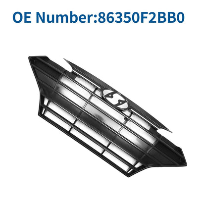 Front Upper Bumper Grille for Hyundai Elantra 2019-2020 Black