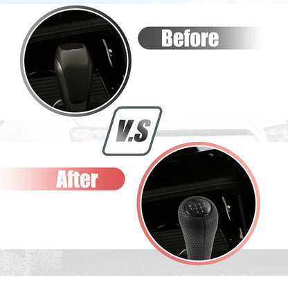 5 Speed Manual Gear Shift Knob for BMW Faux Leather Black