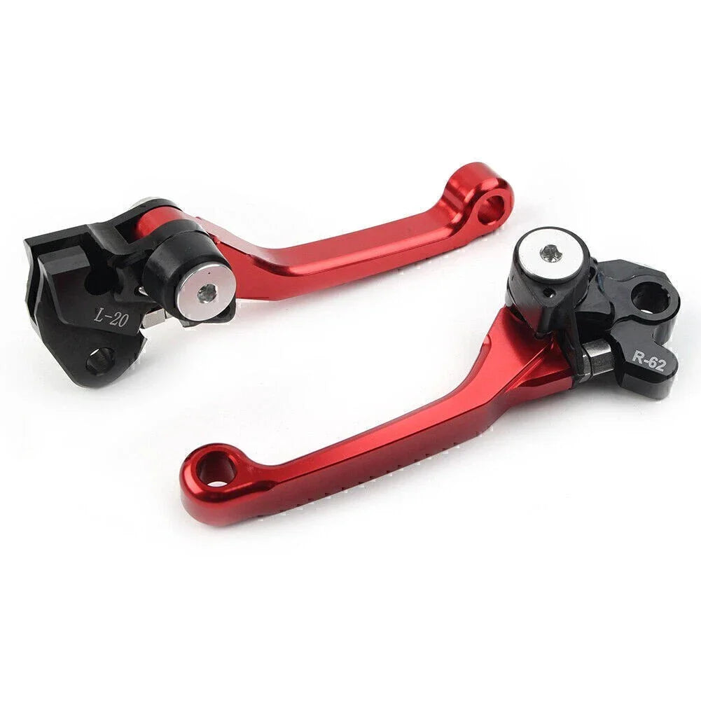 Red Brake Clutch Levers for Suzuki RMZ450 (2005-2022)