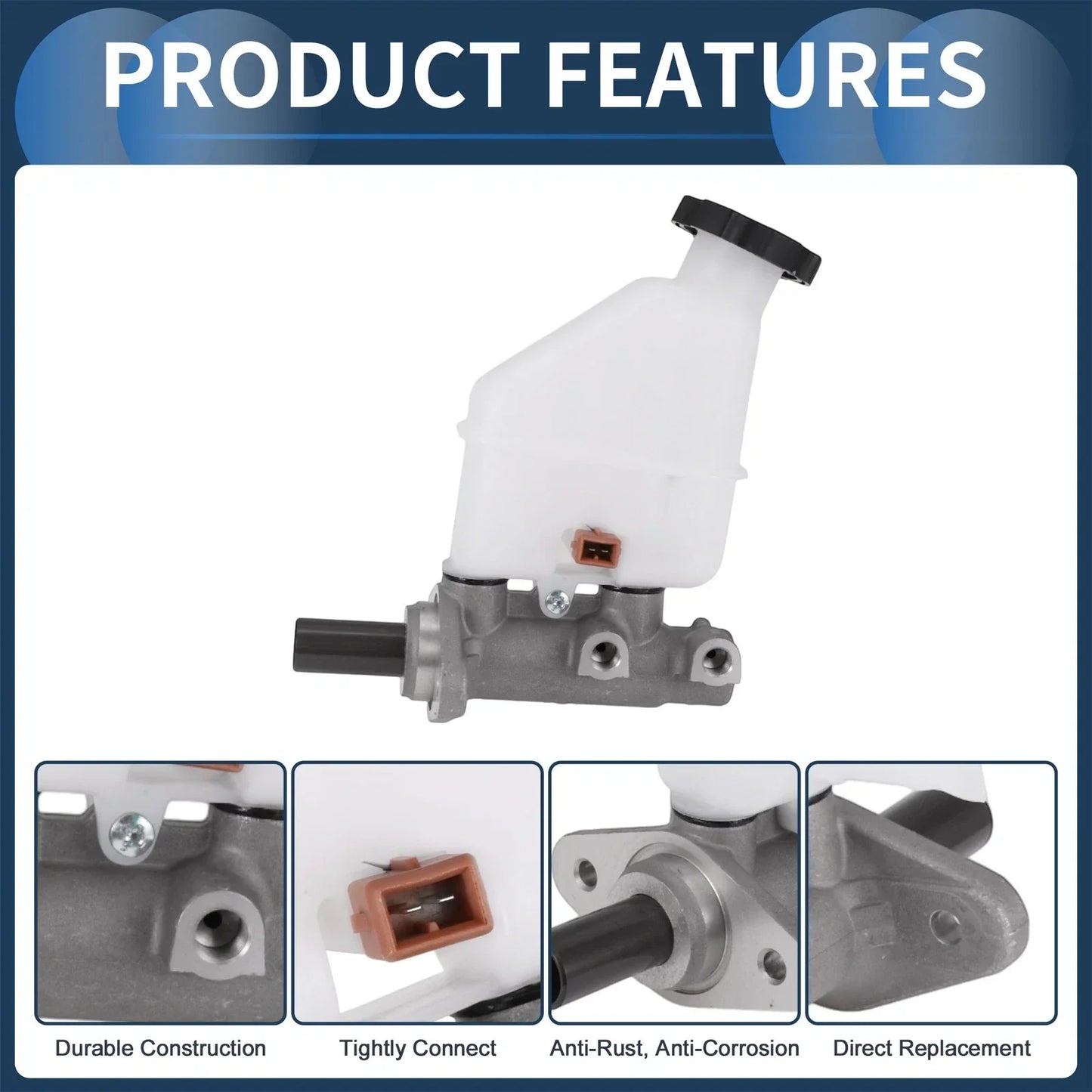 Brake Master Cylinder with Reservoir for Hyundai Santa Fe II (2006-2012)