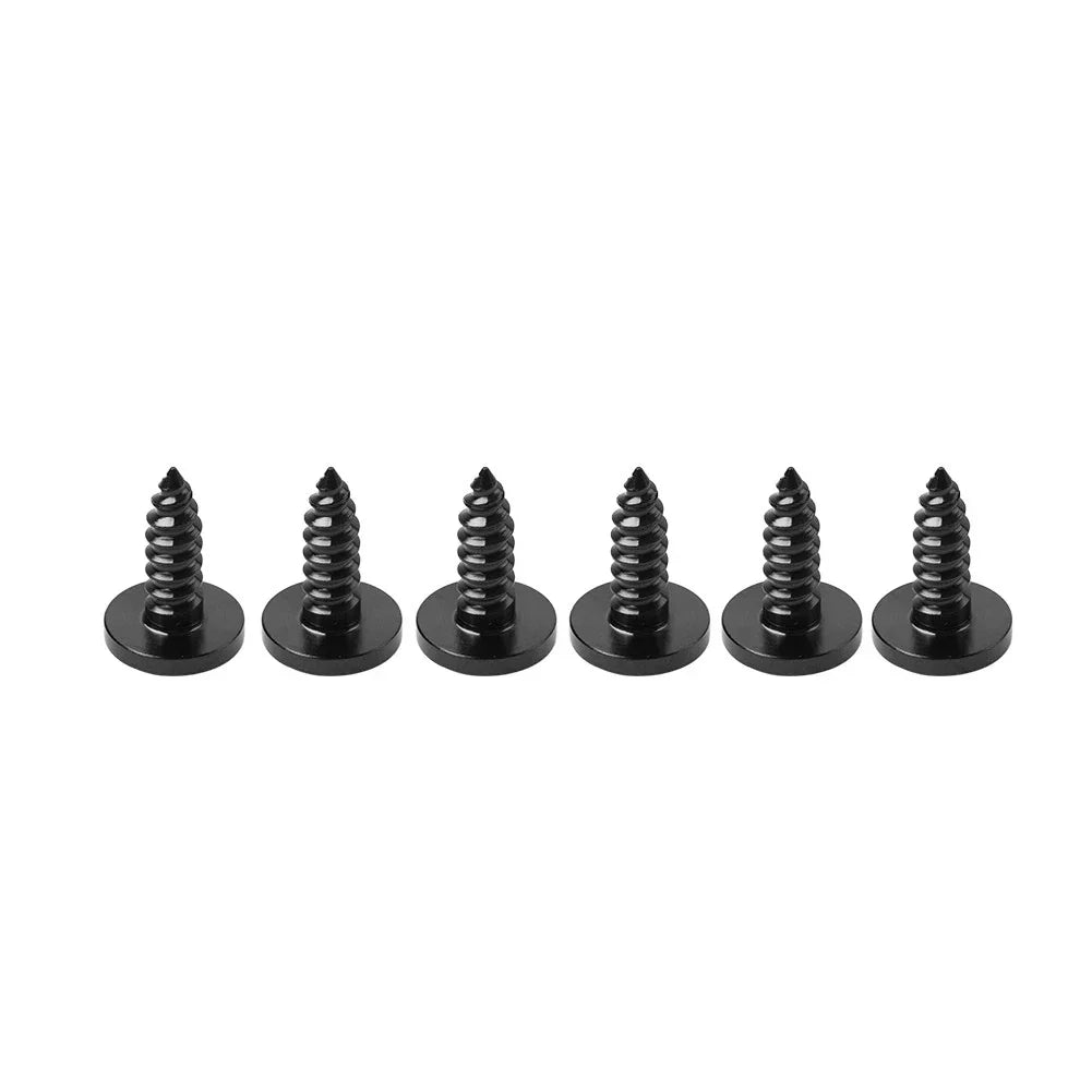6 x M5x15mm Titanium Torx Head Self Tapping Screws for Fastening Black