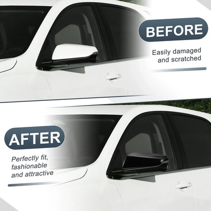 Left Side Rearview Mirror Cover Cap Gloss Black for Chevy Equinox, GMC (2010-2017)