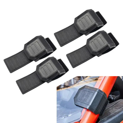 4 x Windshield Mounting Clamp Straps for Can-Am Maverick X3, Polaris RZR