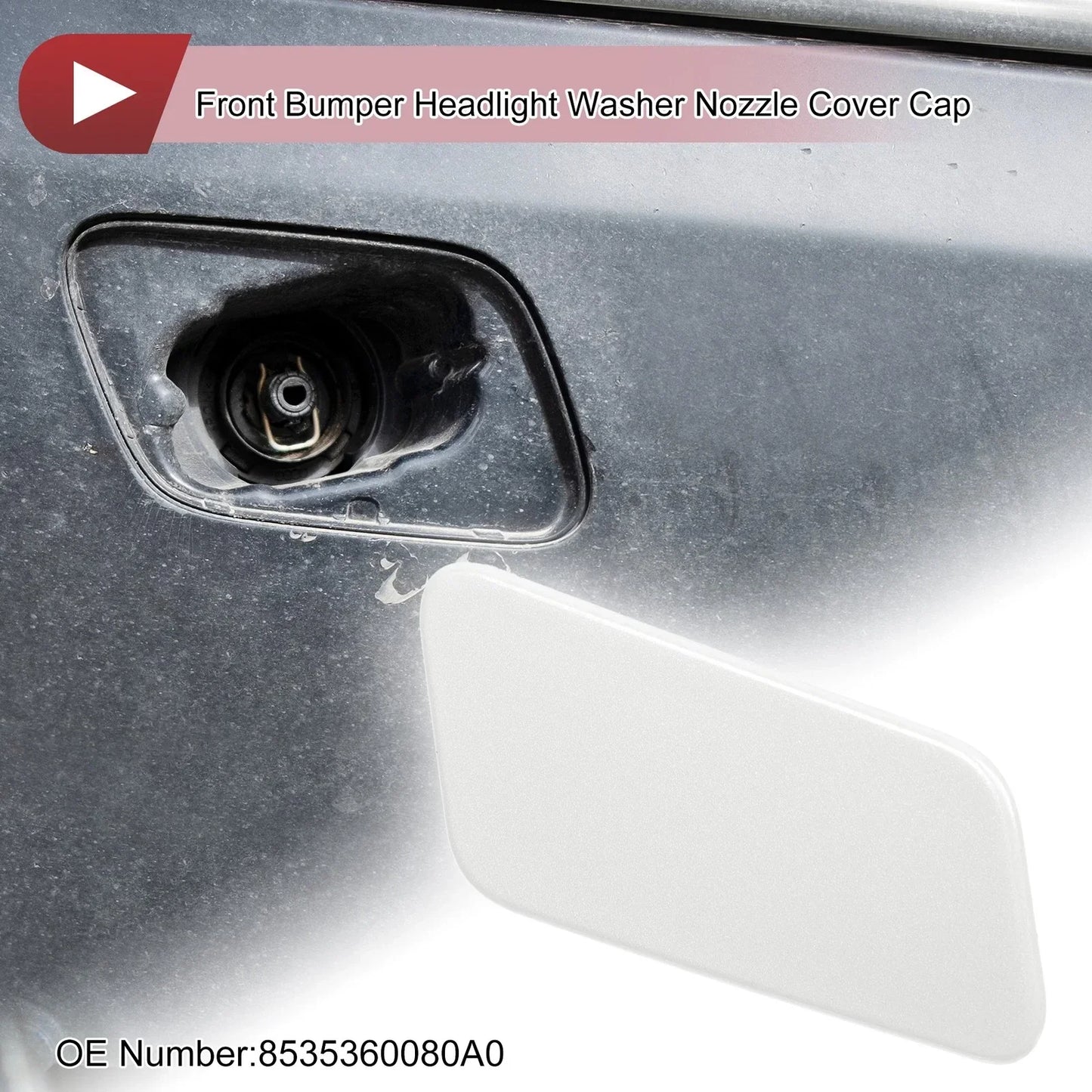 Front Right Washer Nozzle Cover for Lexus LX570 (2016-2021) - White 1 x