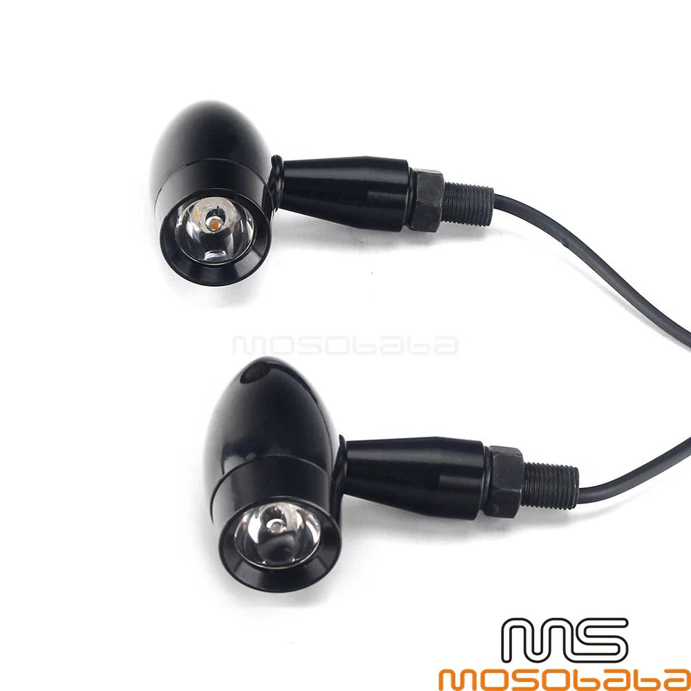 Bullet Shape LED Turn Signal Lights for Harley Honda Kawasaki Yamaha Ducati