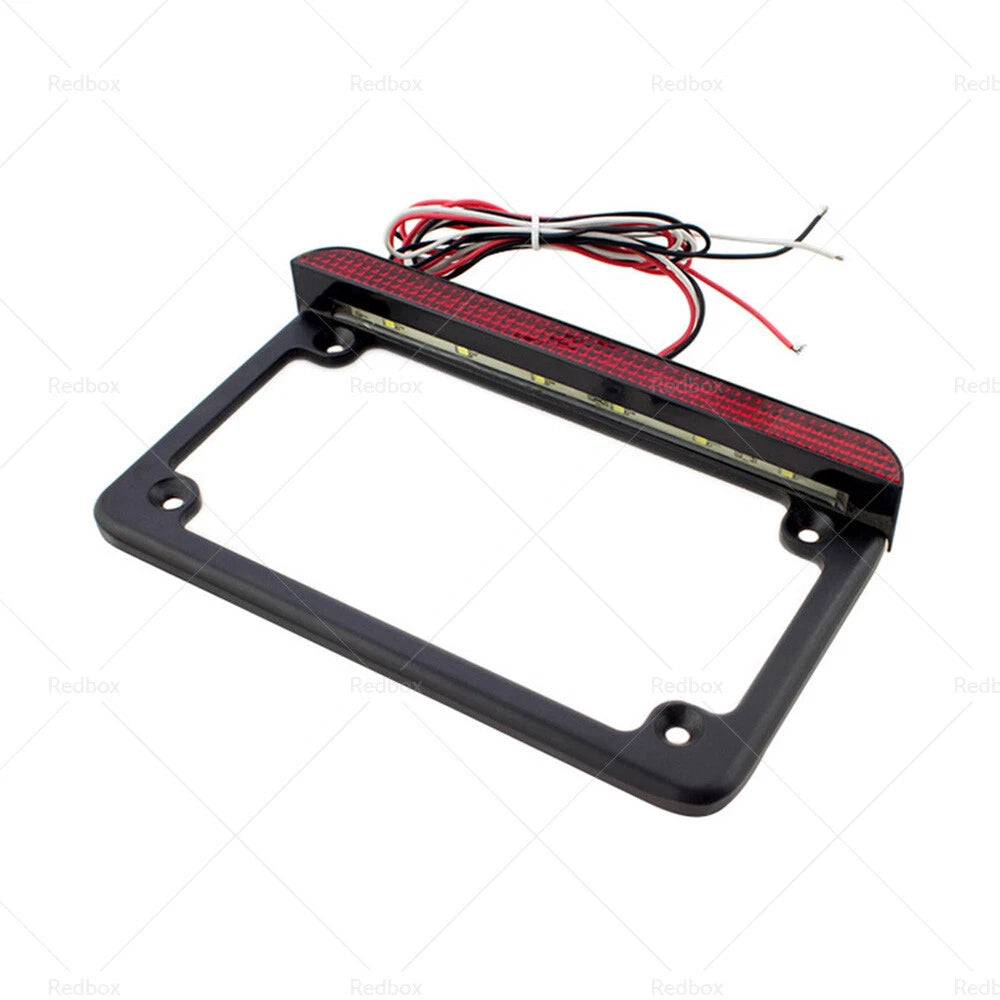 LED Brake Light License Plate Frame Bracket for Harley Motorcycle