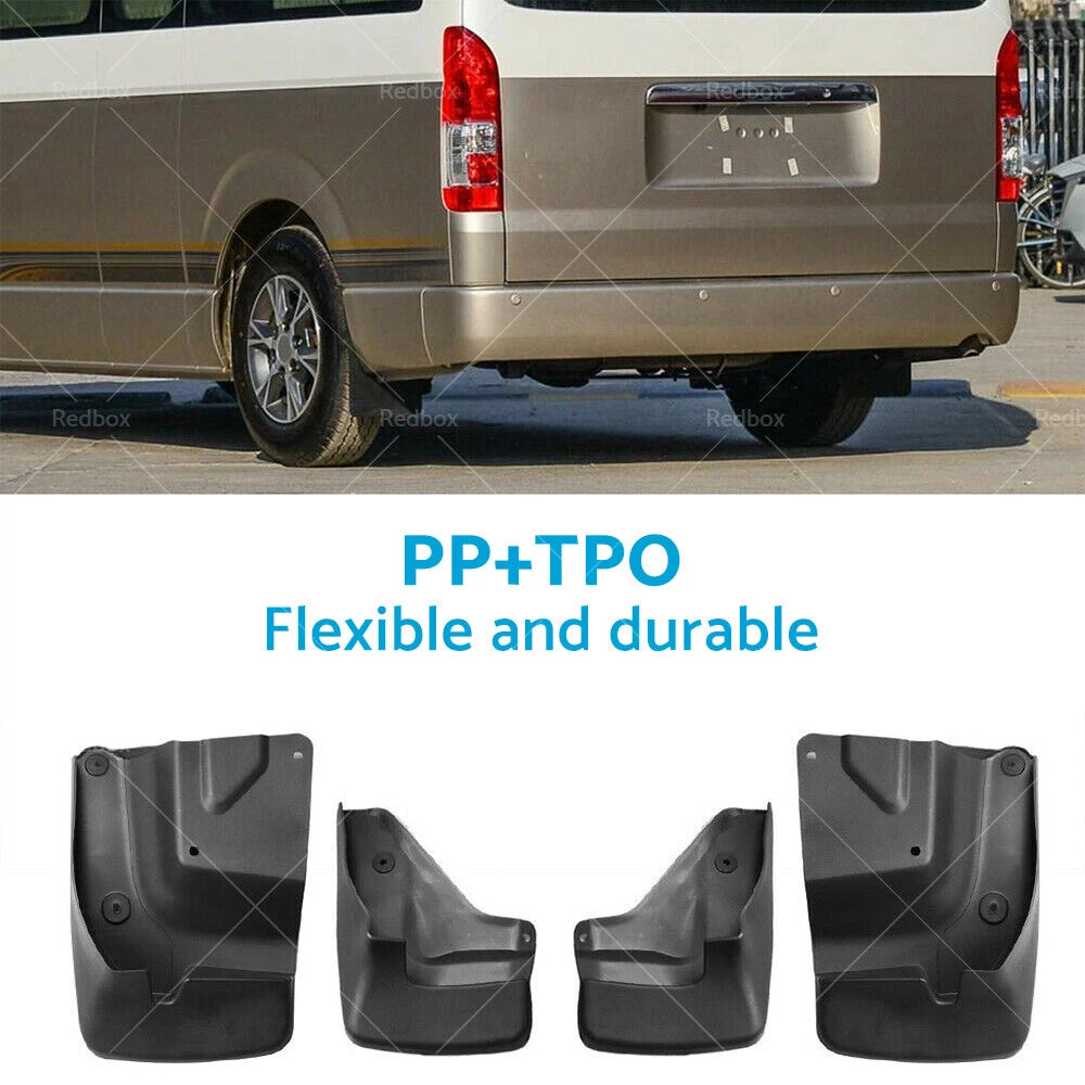 4 x Splash Guard Mud Flap for Toyota Hiace H200 (2005-2019)