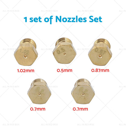 LPG Gas Jet Set 5-30PCS for Burner Hob Conversion Nozzle Injector