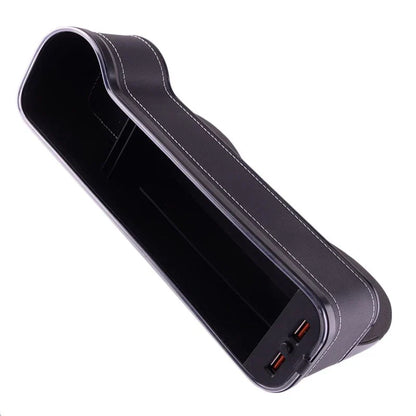 Car Seat Gap Filler Storage Box Holder for Right Car - Dual USB (2020-2023)