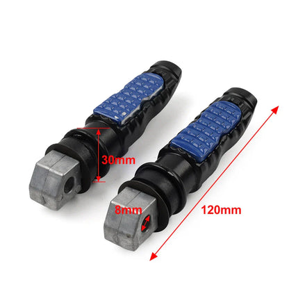 8MM Universal Motorcycle Rear Footrest Pegs for Harley & Honda