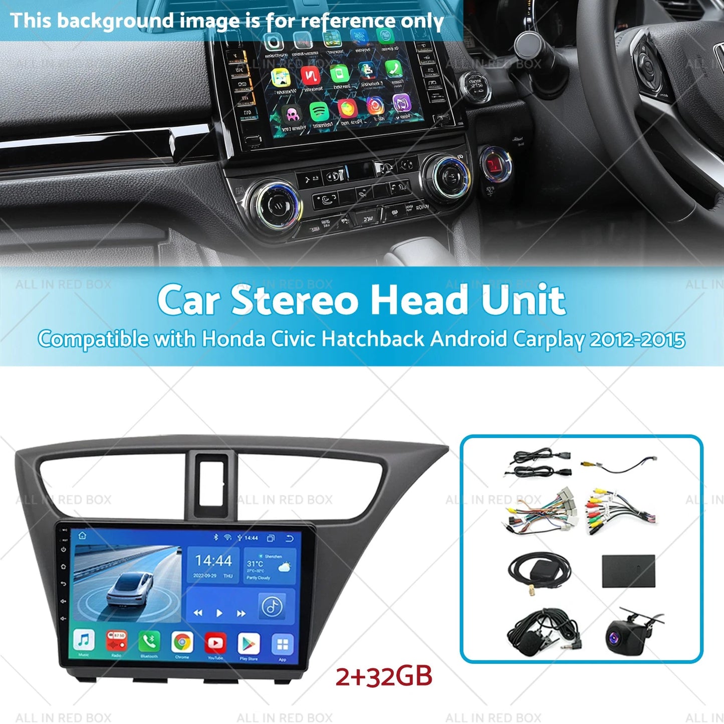 Android Carplay GPS Radio Head Unit for Honda Civic (2012-2015)