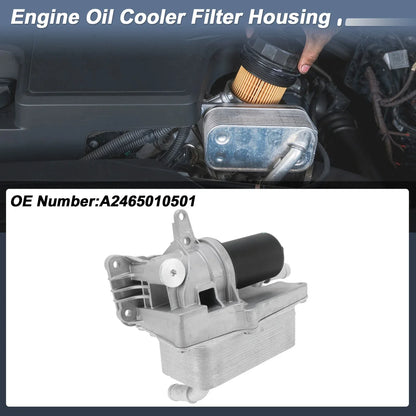 Engine Oil Filter Housing for Mercedes-Benz A220 A250 L4 2.0L (2019-2023)