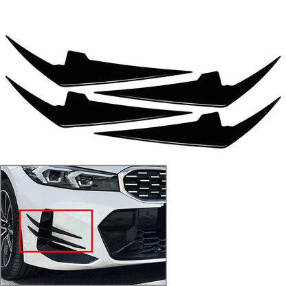 4 x Front Bumper Side Spoiler Splitter for BMW 3 Series G20 G21 M Sport (2023)