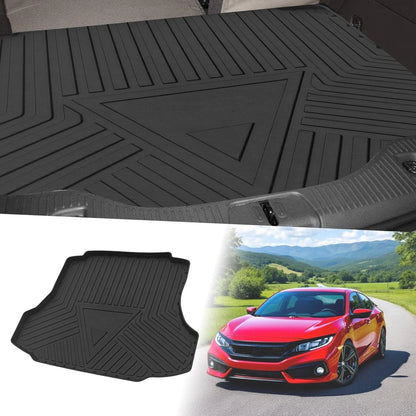 Flat Face Cargo Liner Rear Trunk Mat for Honda Civic (2006-2010) 1 x TPE