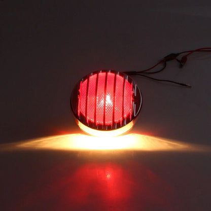 Chrome Tail Brake Light for Harley Bobber Rat Custom Chopper Motorcycle