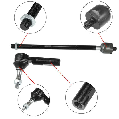 4 x Front Inner Outer Tie Rods for Dodge Challenger Charger (2011-2019)