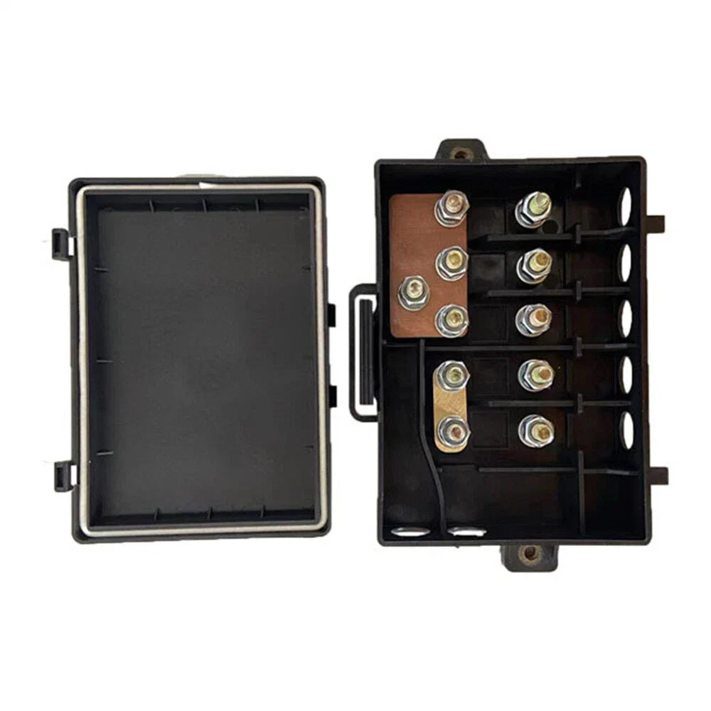 5-Way Bus Bar Fuse Holder Distribution Block 25A-500A for Car Accessories