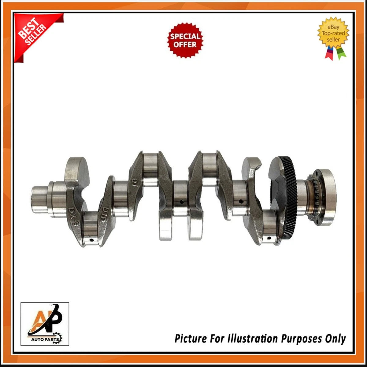 Forged Crankshaft Replacement for Jaguar Land Rover 2.0 Diesel 204DTA (2017–)
