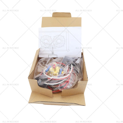 Dual Electric Fan Relay Sensor Kit 12V Thermostat Switch 175°-185° 40Amp
