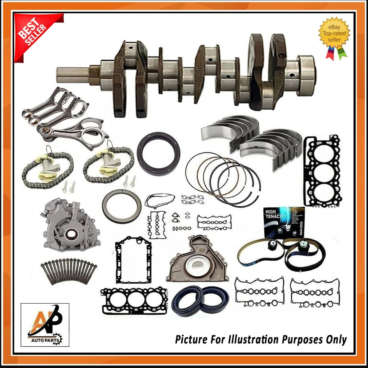 Crankshaft Engine Rebuild Kit for Land Rover Range Rover 3.0 306DT (Nitrate) (2002–2012)