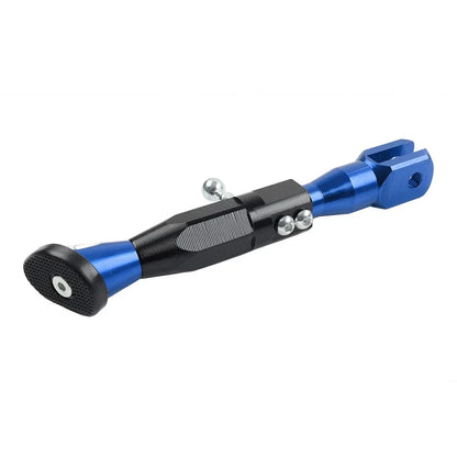 Adjustable Kickstand Foot for Motorcycle Universal Side Support - Blue