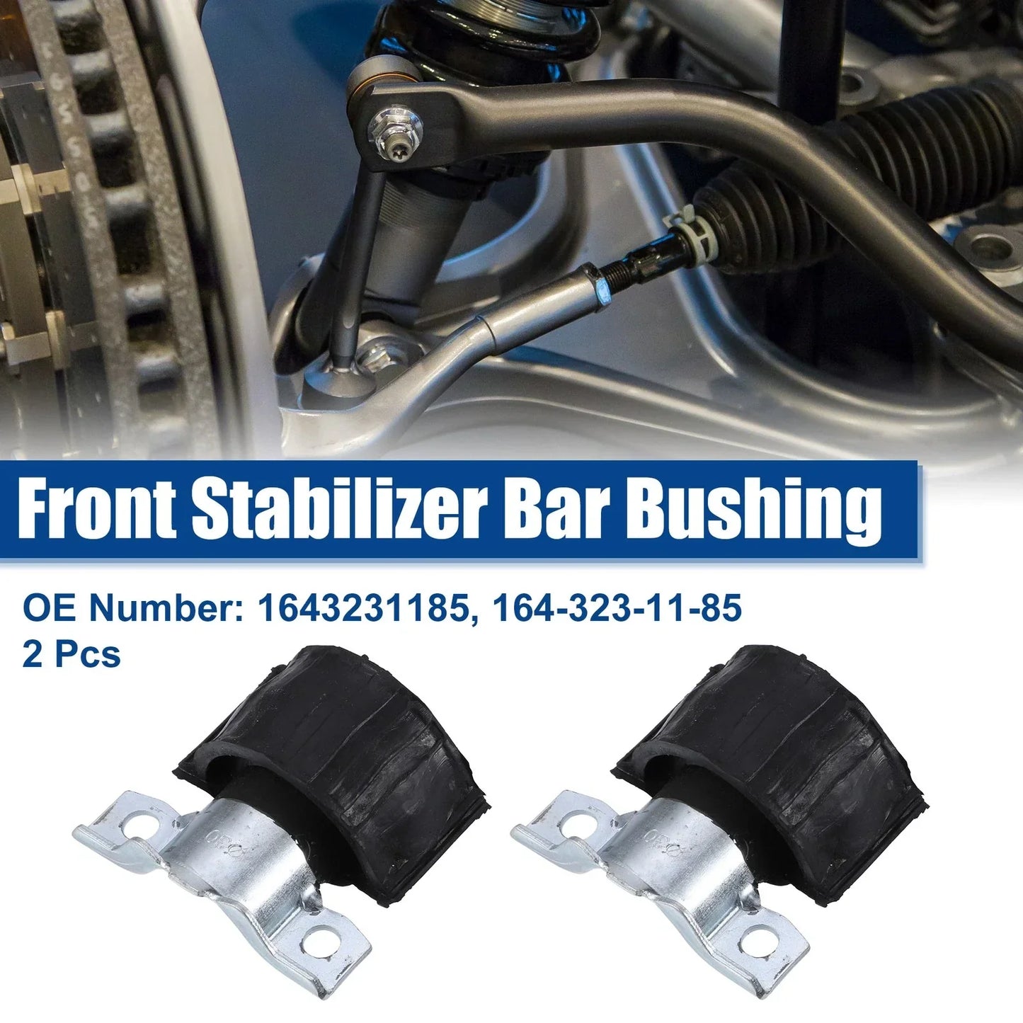 2 x Front Sway Bar Bushings for Mercedes-Benz GL320 GL450 ML320 ML350 (2007-2012)