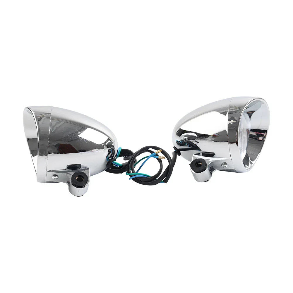 Custom Chrome Motorcycle Passing Spot Light Fog Lamp -  Lights