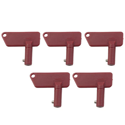 5 x Ignition Keys w/Ring for Terex Battery Disconnect Isolator