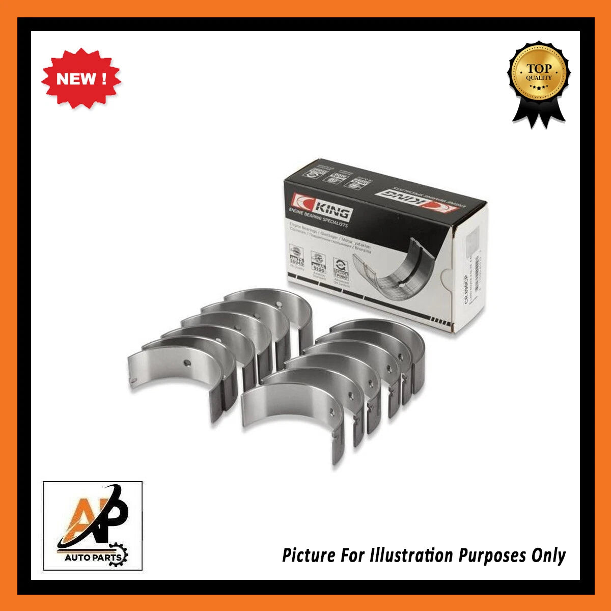 Big End Bearings Standard Replacement for BMW M20 M52 (1987–1998)