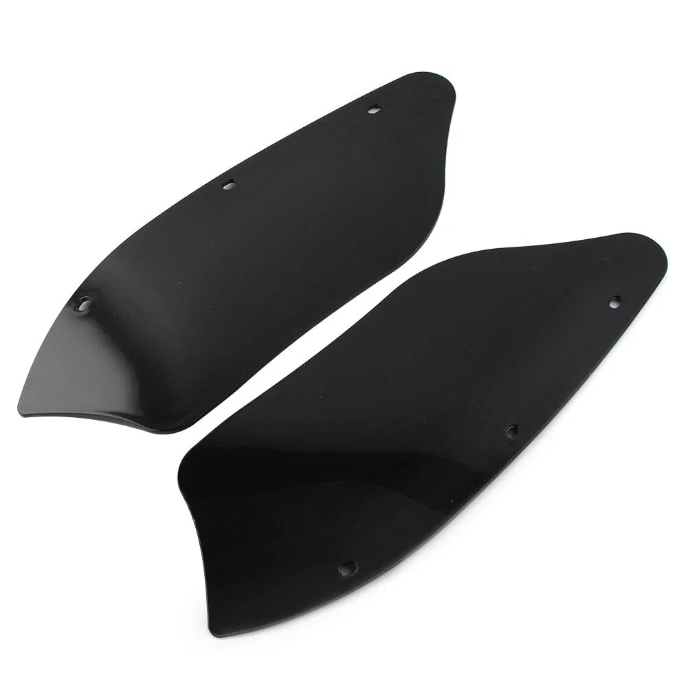 Black Air Batwing Fairing Wind Deflectors for Harley Dyna, Heritage, Softail