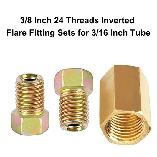 18pc Brass Brake Line Fittings Assortment Easy to Use Superior Performance