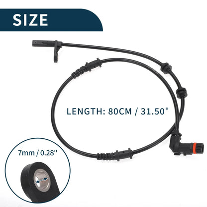 2 x Front ABS Wheel Speed Sensors for Mercedes-Benz C230 (2001-2007)