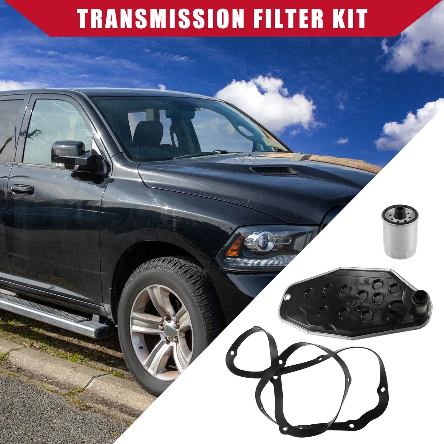 Transmission Filter Kit with Gasket & Sensors for Dodge (2010-2018)