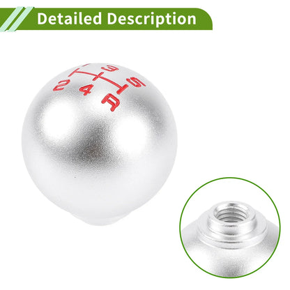 5 Speed Gear Shift Knob for Honda Accord (1990-1997) - Aluminum Alloy Silver Tone
