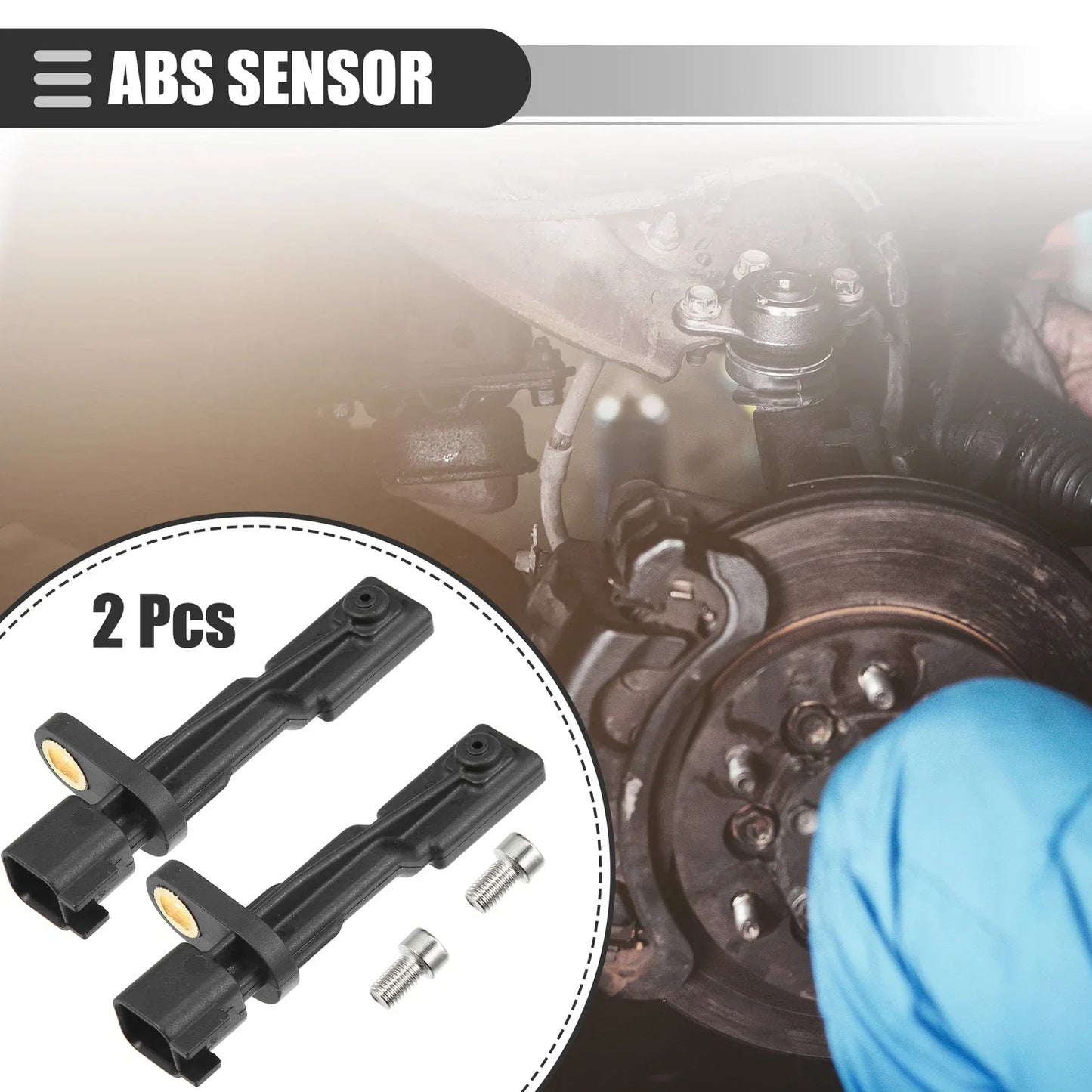 2 x ABS Wheel Speed Sensors for Dodge Nitro, Jeep Liberty (2007-2012)