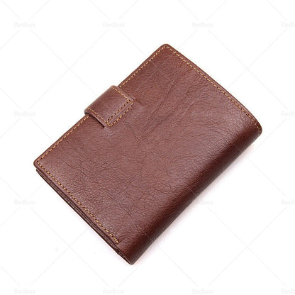 Slim RFID Blocking Leather Wallet for Men - Credit Card Holder