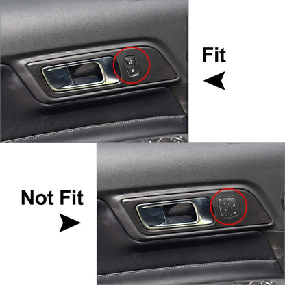 Interior Door Handle Trim Sticker for Ford Mustang (2015-2019) Carbon
