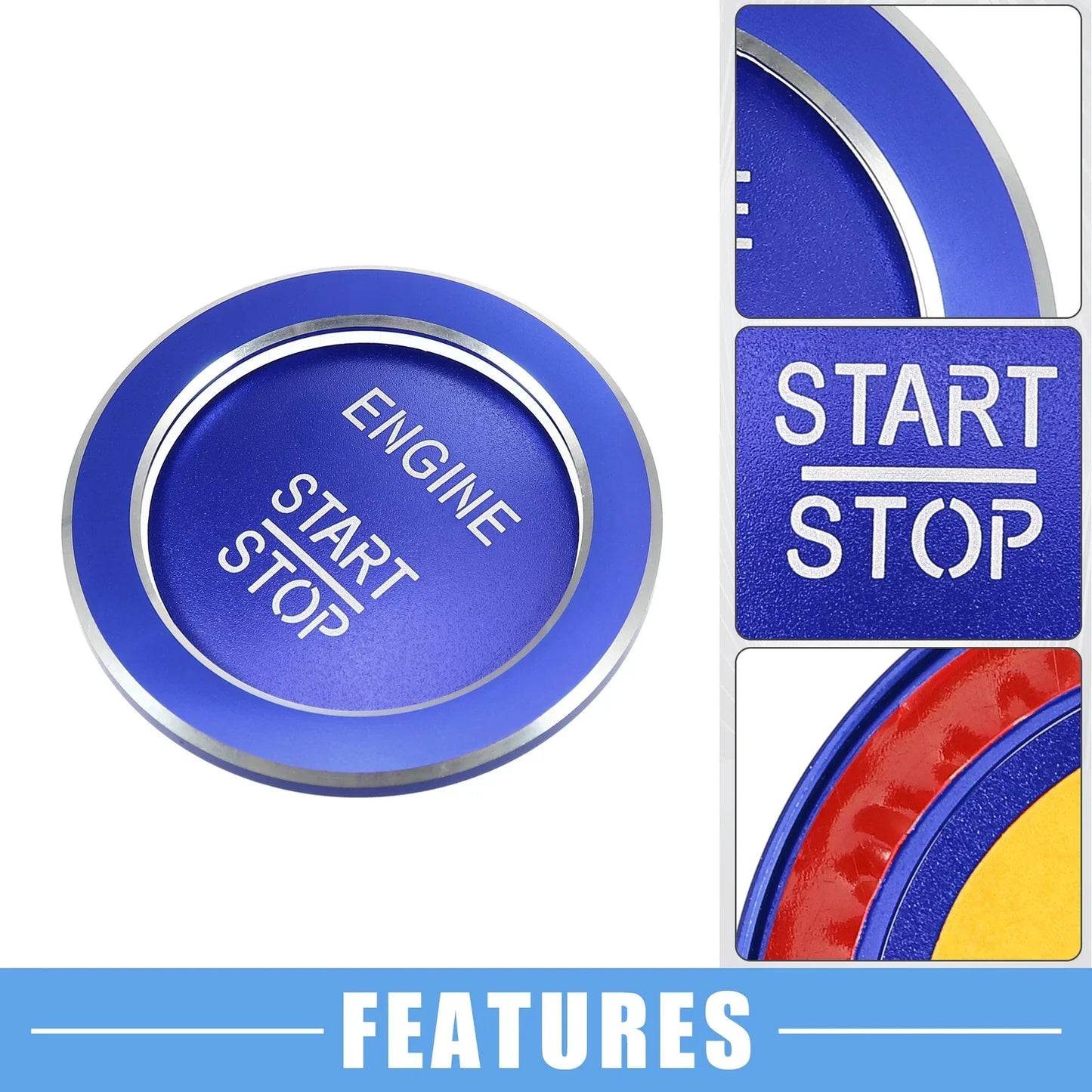 Engine Start Stop Button Cover for Mercedes-Benz B C GLC GLA CLA ML (2015-2023)