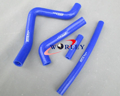 Silicone Radiator Hose for KAWASAKI KX125 1999-2002 - Green