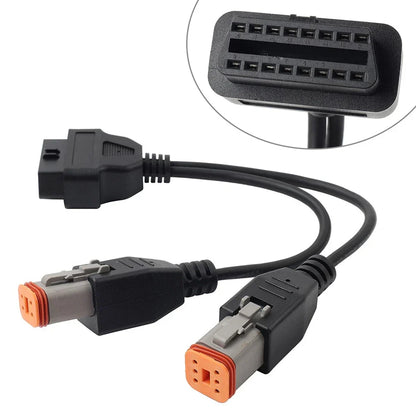 6 Pin 4 Pin OBD2 Adapter Cable Diagnostic Scanner for Harley Motorcycle