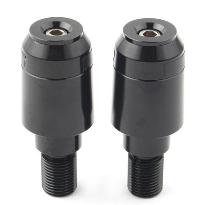 Black CNC Handlebar Grips & Plug Ends for Yamaha XSR900 (2016-2023)
