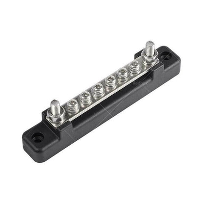 Black Red 6 Way Bus Bar Power Distribution Terminal Block 12V 150A