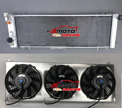 3 Rows Radiator, Shroud & Fans for Jeep Cherokee XJ, Wagoneer (1991-2001)
