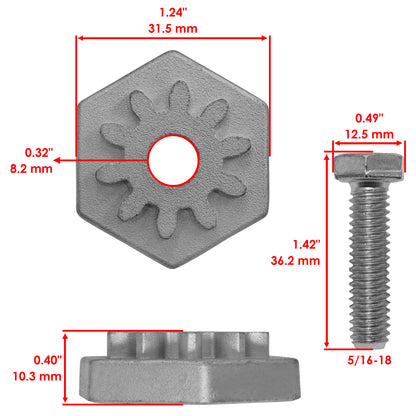 Deck Height Adjustment Gear Replacement for MTD Cub Cadet (2010–2018)