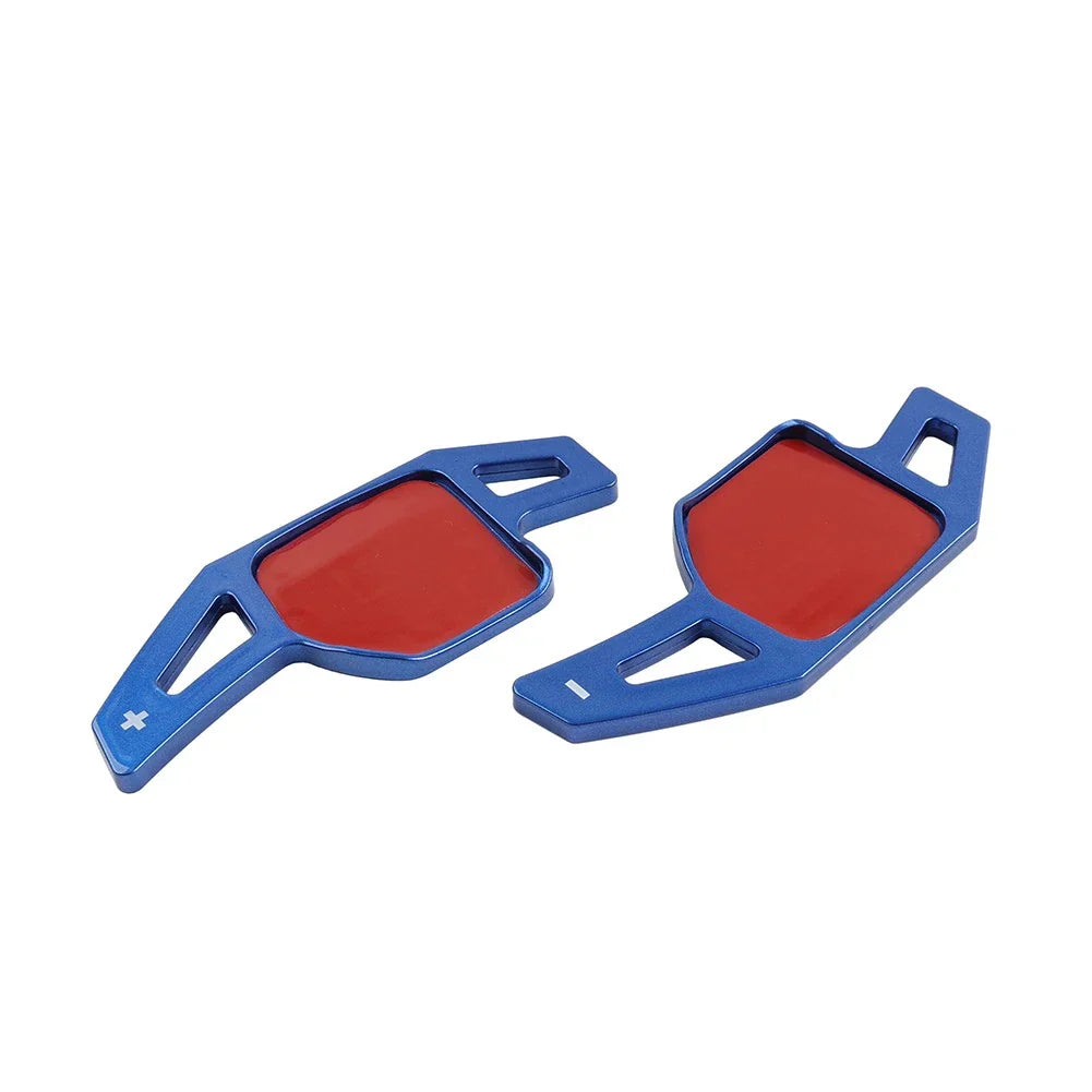 Blue Steering Shifter Paddle Extensions for Audi A3 A4 A5 A6 A7 A8
