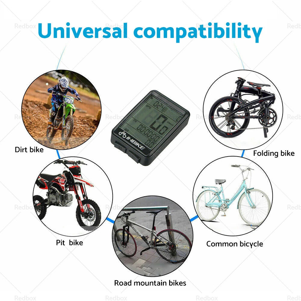 Waterproof Wireless Bicycle Speedometer Odometer for Mountain Bike