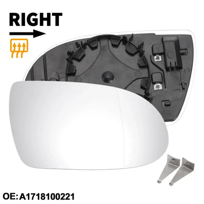 Heated Right Passenger Side Mirror Glass for Mercedes-Benz SL550 (2007-2012)